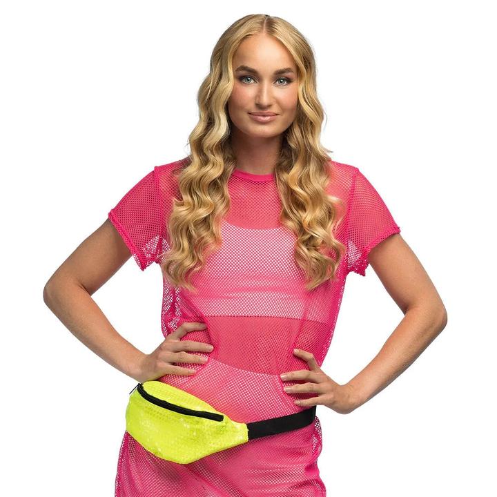 Produktbild Boland Bauchtasche Gürteltasche in Neon Gelb mit Pailletten