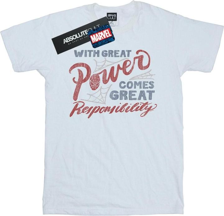 Actual product image Mens Spider-Man Great Responsibility T-Shirt (3XL)