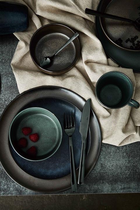 Produktbild RAW Cutlery set Stainless Steel Dishwasher safe - Black - 16 pcs (15461) (16 Stück, Besteck Set)