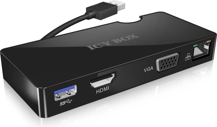 Actual product image Icy Box IB-DK401 - Mobile USB Type-A 3.0 Dock (USB-A, 1 ports)