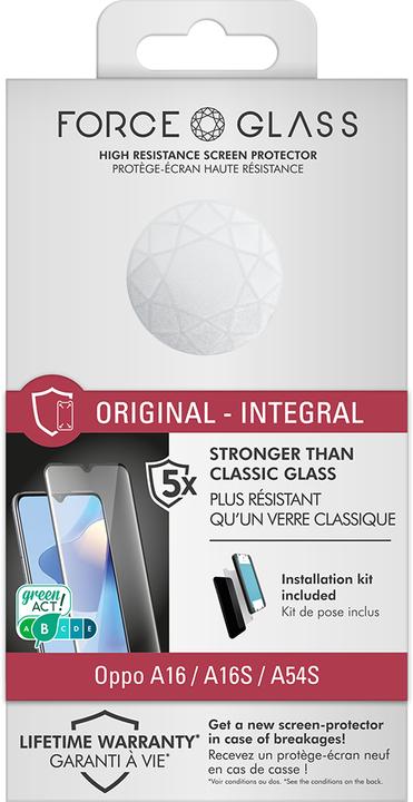 Actual product image Bigben Connected Glass screen protector (1 Piece, Oppo A16s, Oppo A16, Oppo A54s)