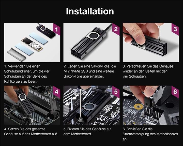 Immagine prodotto RaidSonic Dissipatore di calore Icy Box con ventola per M.2 SSD