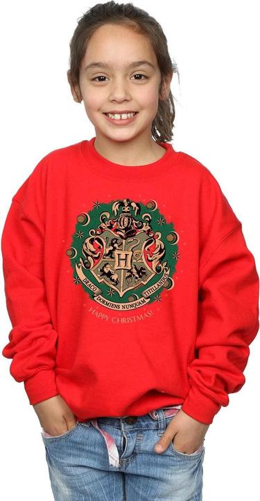 Actual product image Girls Christmas Wreath Sweatshirt (140, 146)
