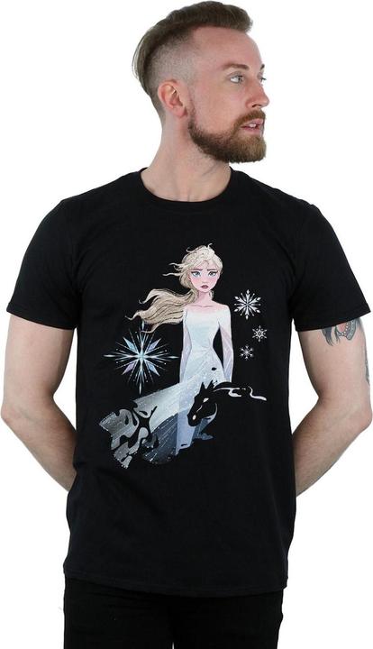 Immagine prodotto Disney Frozen 2 Elsa Nokk Silhouette Maglietta Uomo (4XL)