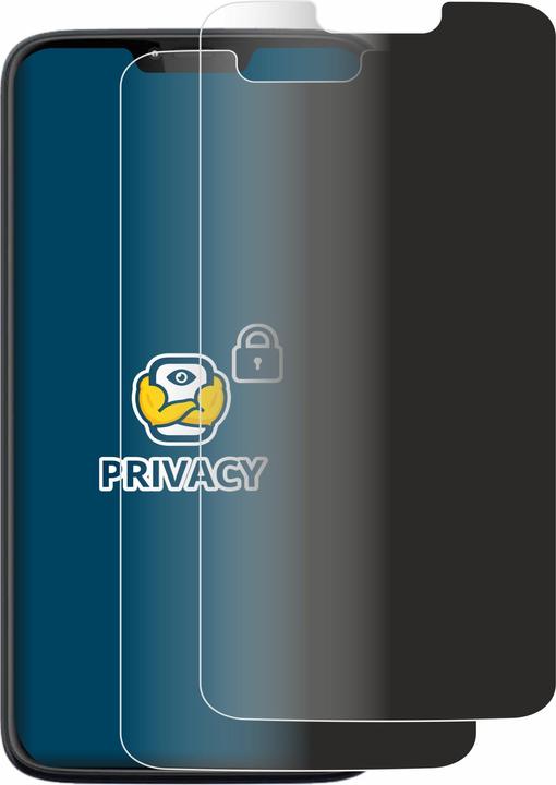 Produktbild BROTECT Sichtschutzfolie Anti-Spy Privacy Folie Blaulicht-Schutz (2 Stück, Motorola Moto G7 Power)
