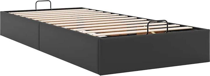 Produktbild VidaXL Ottoman-Bett ohne Matratze Schwarz 90x200 cm Kunstleder (90 x 200 cm)