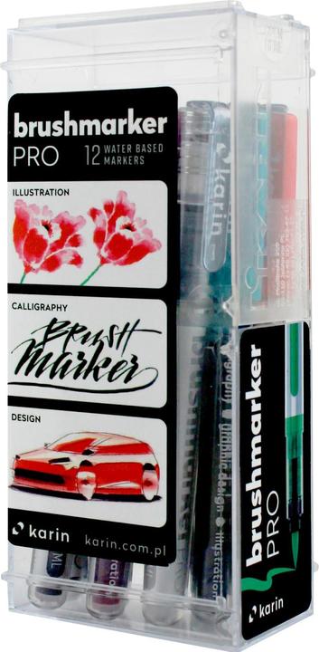 Actual product image Karin PRO - Brush Marker (Basic Colours, 12 x)