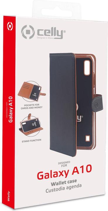 Actual product image Celly Wally Cover for Samsung Galaxy A10 - Black (Samsung Galaxy A10)