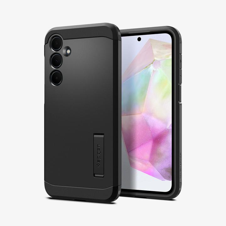 Actual product image Spigen Tough Armor Sam A35 5G czarny/black ACS07517 (Samsung Galaxy A35)
