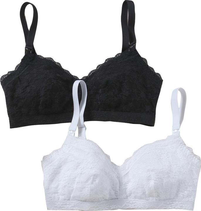 Immagine prodotto Vertbaudet Confezione da 2 reggiseni per l'allattamento, in pizzo con fodera morbida (M)