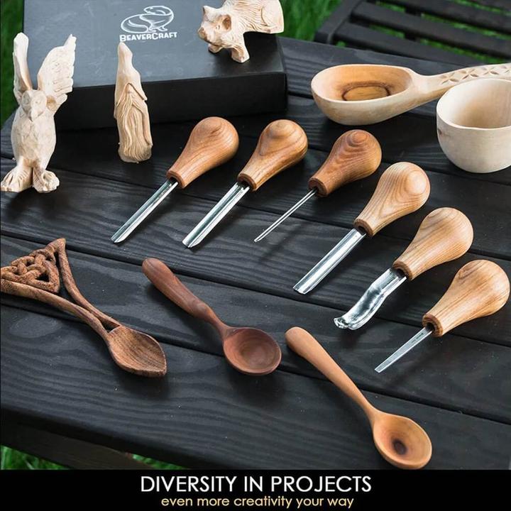 Actual product image Beaver Craft BeaverCraft Wood Carving Set o.6 Palm Chisel