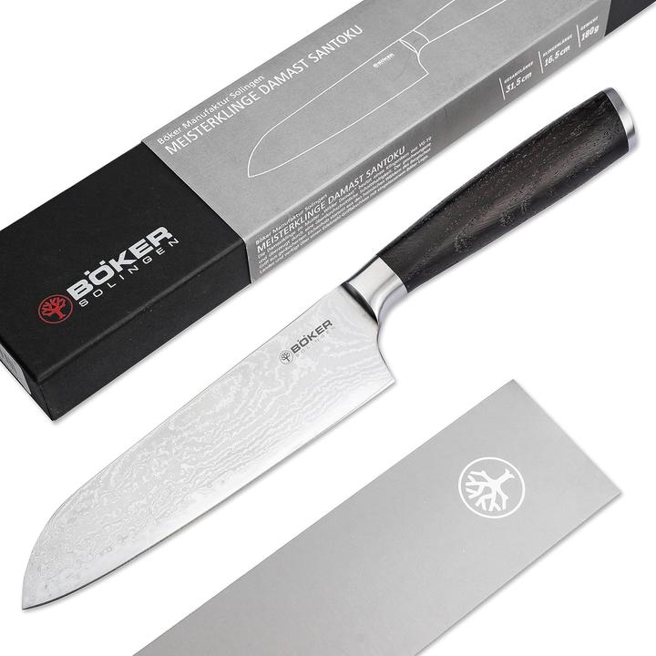 Produktbild Böker Meisterklinge Damast Santoku (16.50 cm)