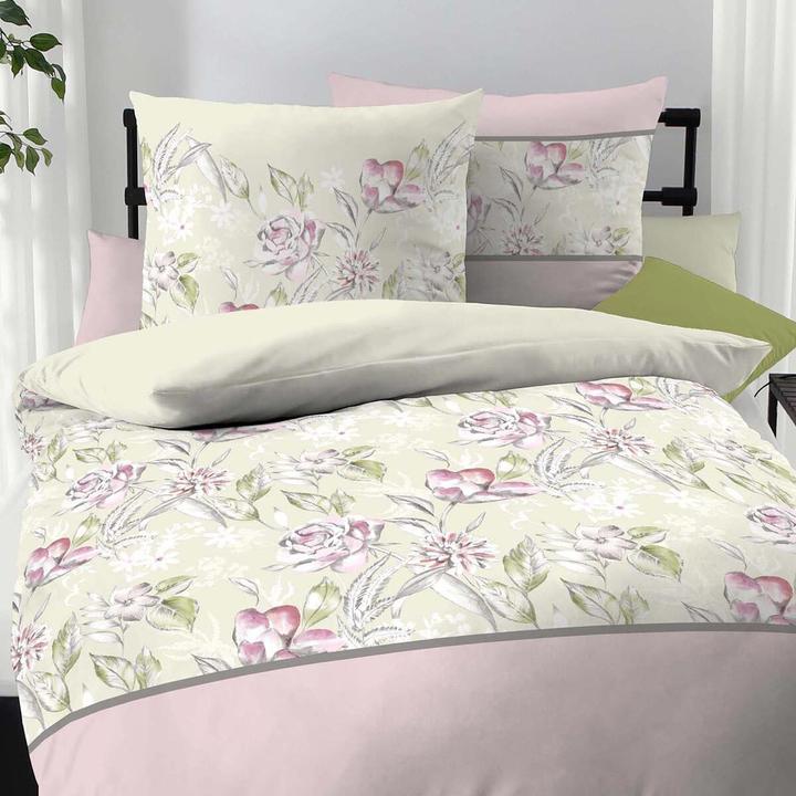 Produktbild Kaeppel Mako-Satin Bettwäsche Amanda rosa (Bettwäsche Set, 160x210 cm + 65x100 cm)