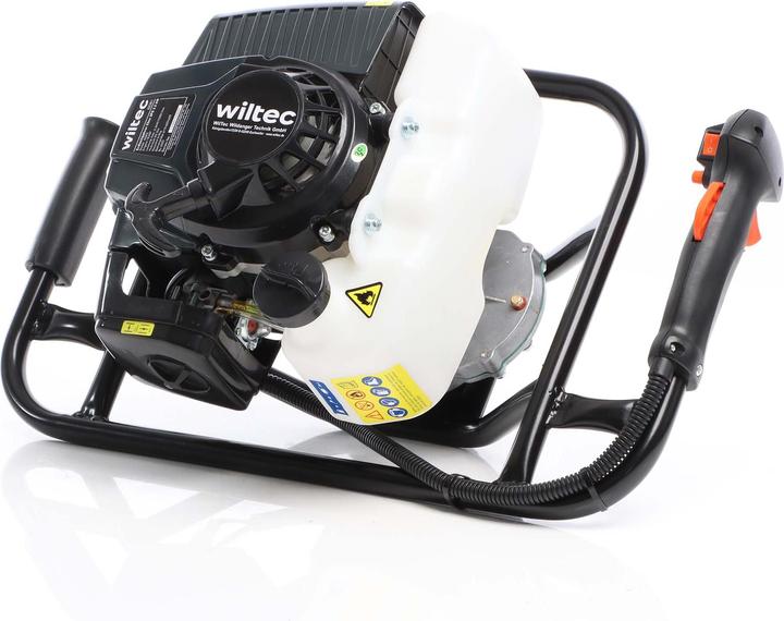 Image du produit Wiltec Tarière thermique en Set 3 CV 63,3 ccm Moteur à 2 temps Foret de Ø200mm Perceuse