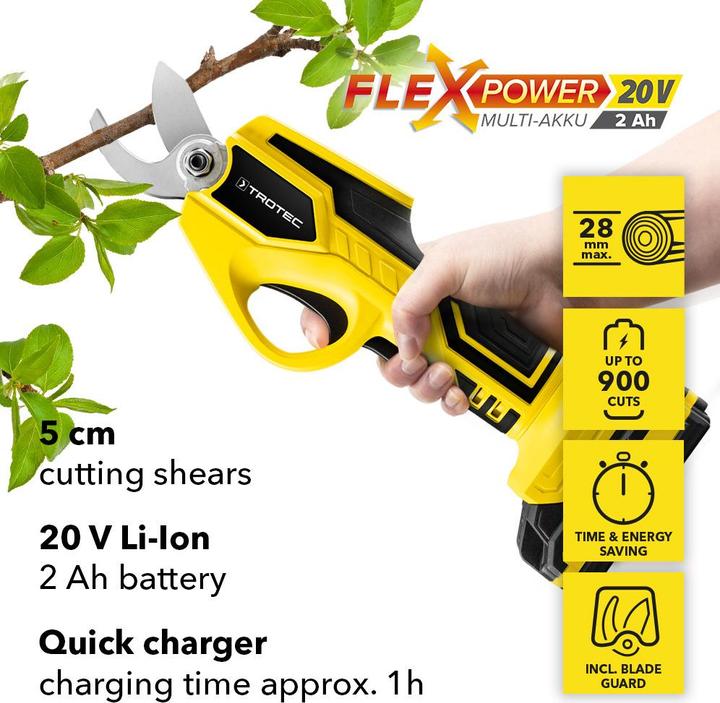 Actual product image Trotec Battery Garden Shears PGSS 15-20V