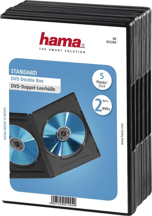 Actual product image Hama DVD double empty cases