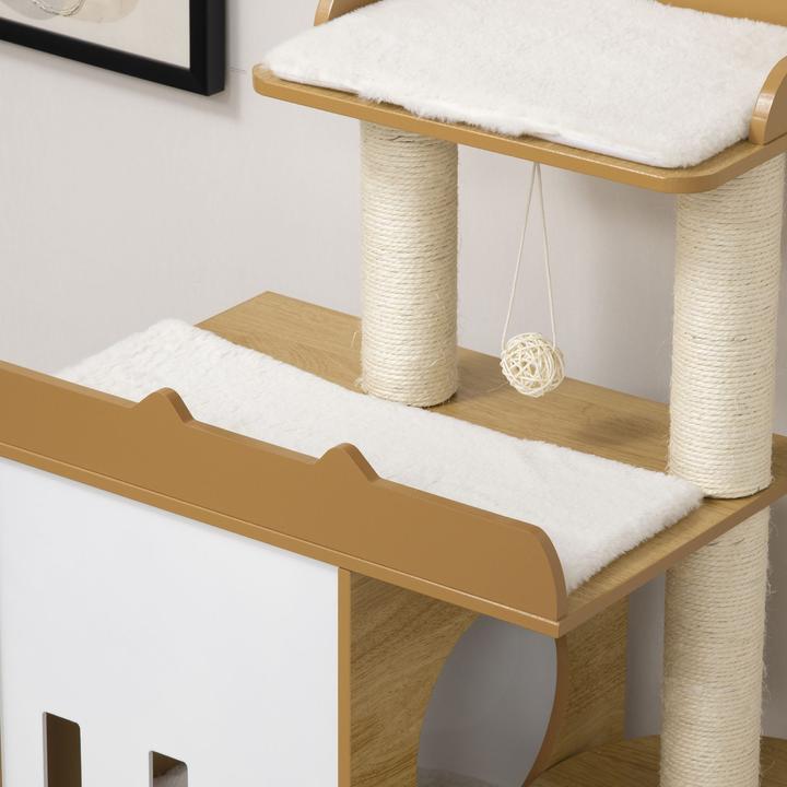 Immagine prodotto Jamb Graffiatoio (133 cm, Quercia+bianco)