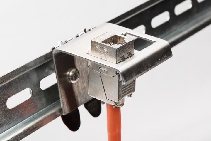 Actual product image Digitus DIN-Rail Adapter for 1x Keystone Module (Keystone module holder)