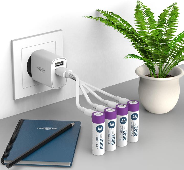 Produktbild Ansmann Li-Ion Premium Accu (4 Stk., AA, 1800 mAh)