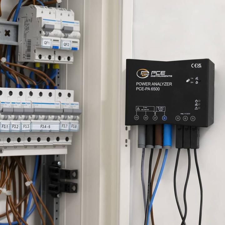 Immagine prodotto PCE Instruments Netz-Analysegerät 3phasig, 1phasig mit Loggerfunktion, inkl. S