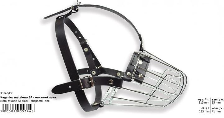 Immagine prodotto Dino Museruola in metallo - 6a Cane da pastore tedesco (Cane, Sport cane)
