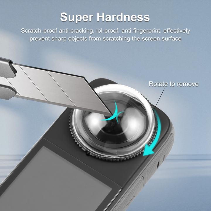 Produktbild Puluz For Insta360 X4 Rotation PC Lens Guard Protective Cover (Transparent) (X4)