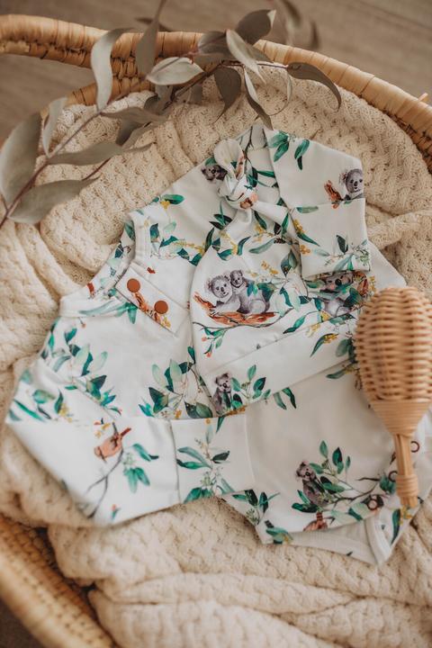 Actual product image Snuggle Hunny Newborn beanie eucalyptus