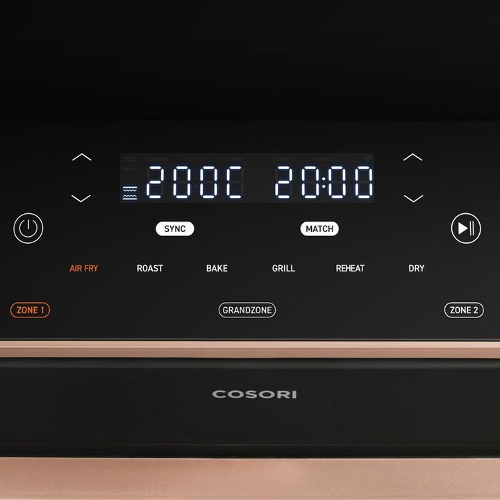 Produktbild Cosori TWINFRY Airfryer - xxl Hot Air Fryse 10 Liter - 2 Mahlzeiten gleichzeitig zubereitenTeiler- 6