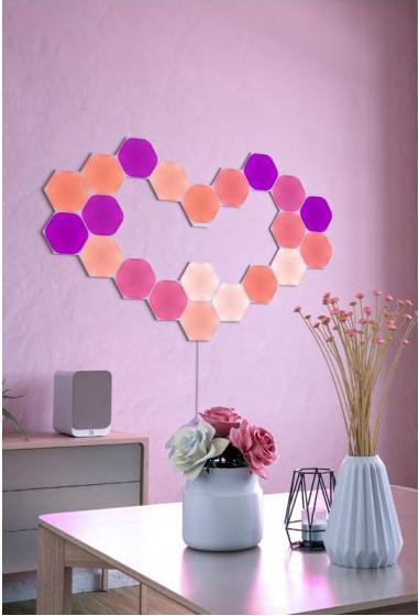 Actual product image Nanoleaf Shapes Hexagons Starter Kit (15x) (100 lm)
