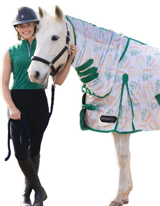 Actual product image Storm X Original Paradise Combo Neck Tropical Horse Combo Fly Rug (175 cm)
