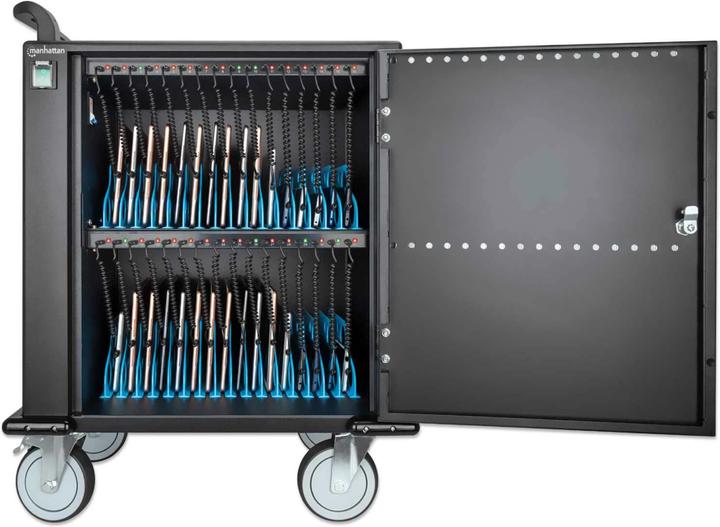 Actual product image Manhattan 32-Port USB-C Charging Cart
