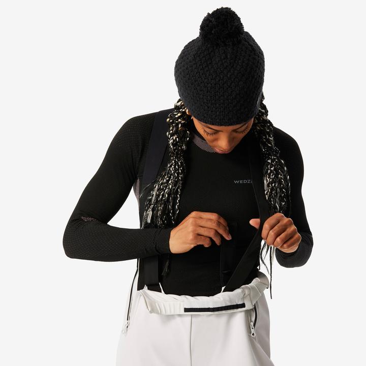 Actual product image Wedze Ladies' ski trousers warm and close-fitting - 500 beige (40)