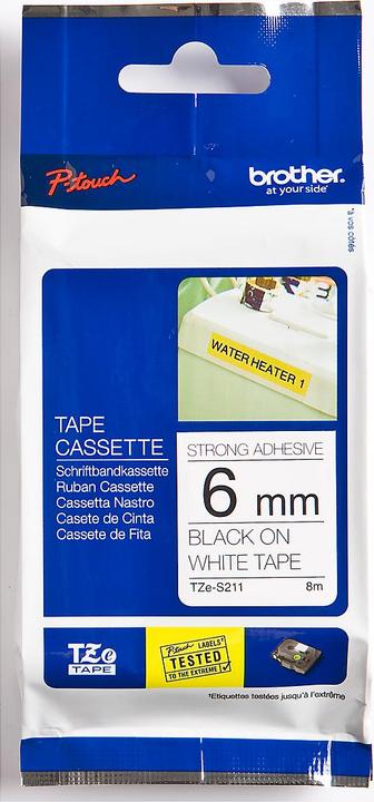 Produktbild Brother Tze-S211 (0.60 cm, Weiss, Schwarz)