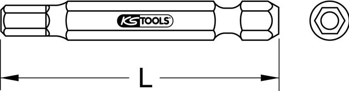 Produktbild KS Tools 1/4" Bit Innensechskant (5,0 mm)