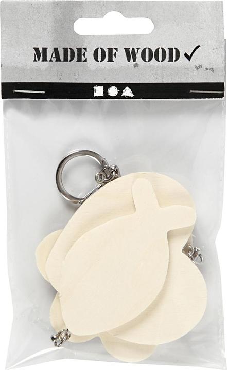 Image du produit Creativ Company Versier je Houten Sleutelhanger, 3st.