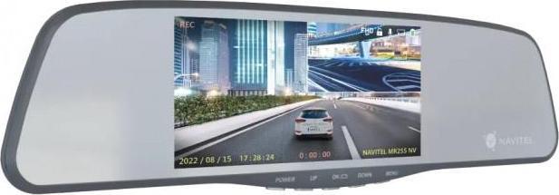 Actual product image Navitel MR255NV smart rearview mirror equipped with a DVR (Built-in display)