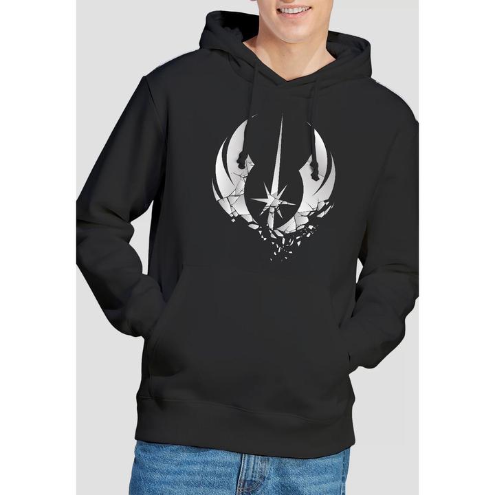 Actual product image Star Wars Mens Jedi Obi Wan Kenobi Shattered Hoodie (XXL)