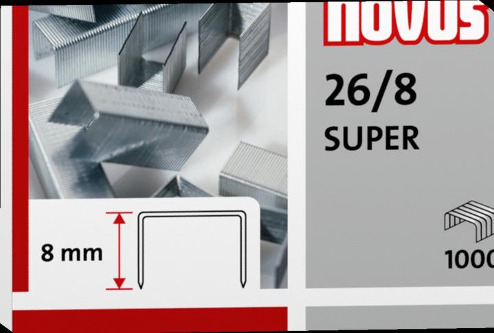 Produktbild Novus Heftklammern 26/8 Super (1000 x)