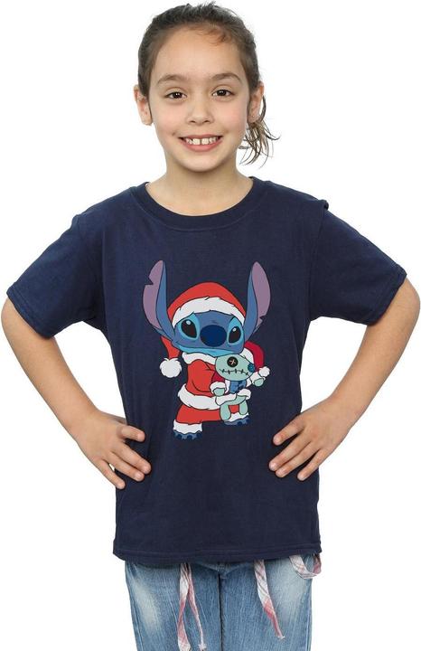 Immagine prodotto Disney Lilo And Stitch Stitch Christmas Maglietta Ragazze (152, 158)