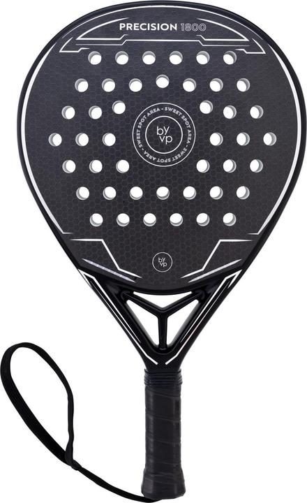 Immagine prodotto Luxtri Raquette Padel Precision 1800 Goutte d'eau 370g Fibre Carbone EVA Gris-blanc Jugador Sport