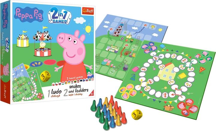 Actual product image Trefl PEPPA PIG Boardgame 2 in 1 "Pig Pepa (Chinese)