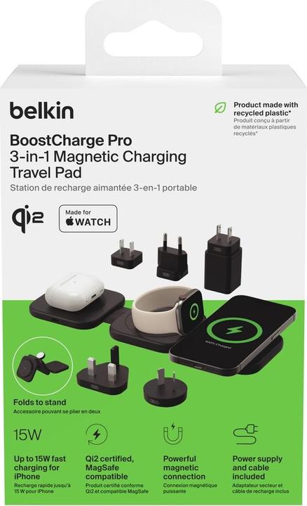 Actual product image Belkin Boost Charge Pro Qi2 3in1 (15 W)
