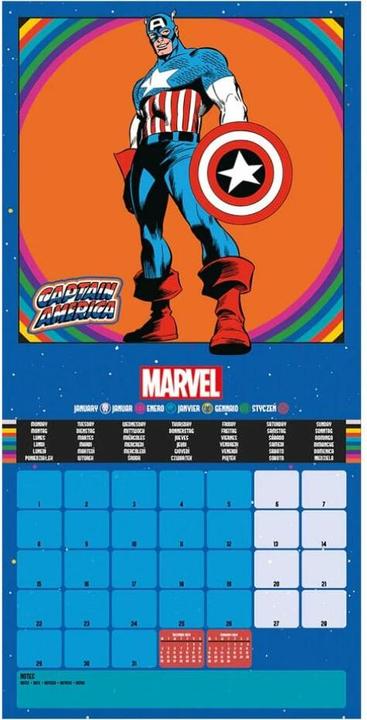 Produktbild Pyramid Marvel Kalender 2024 Super Heroes (30 x 30 cm, Englisch)