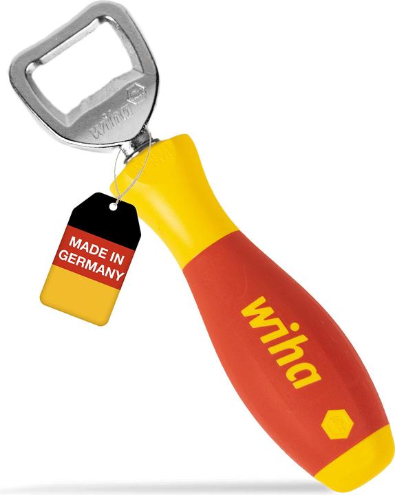 Actual product image Wiha Bottle opener SoftFinish tool handle (Electric corkscrew)