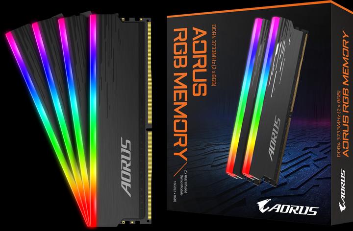 Image du produit Gigabyte Kit DDR4 PC 3733 CL18 AORUS RGB (2 x 8GB, 3733 MHz, RAM DDR4, DIMM)