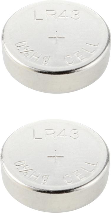 Immagine prodotto Voltcraft Pila a bottone AG12 LR 43 alcalino-manganese 100 mAh 1,5 V 2 pz. (2 pz., LR43, 100 mAh)