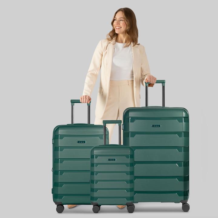 Produktbild D&N South Dakota 4 Rollen Kofferset 3-teilig mit Dehnfalte (203 l, XL (ab 115l))