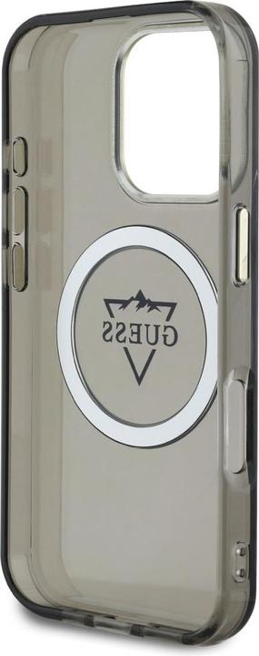 Produktbild Guess Hardcase MagSafe IML Metal Mountain Logo Case for iPhone 16 Pro Max 6,9" Black (Apple iPhone 16 Pro Max)