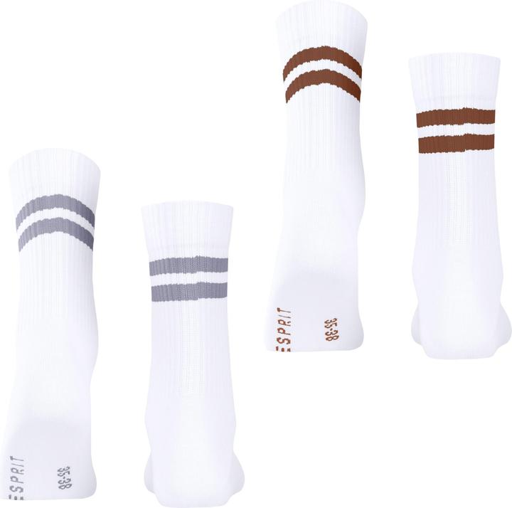 Immagine prodotto Esprit Tennis Stripe 2-Pack Donna (Confezione da 2, 35 - 38)