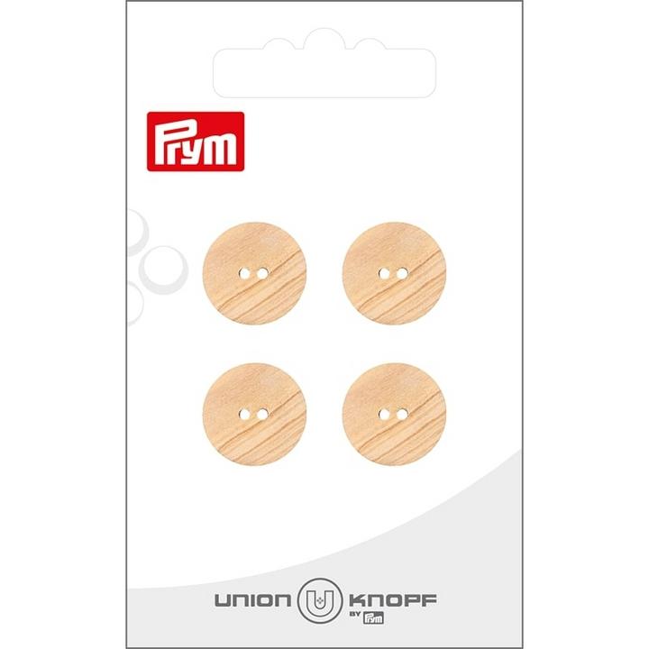 Produktbild Prym Knöpfe 2-Loch 15 mm, 4 Stück, Beige